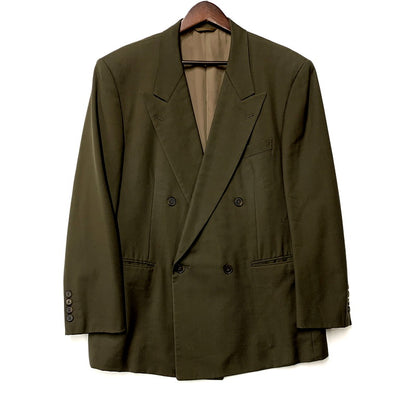 【中古品】【メンズ】  CHRISTIAN DIOR MONSIEUR クリスチャン ディオール ムッシュ DOUBLE TAILORED JACKET 01181 ダブル テーラードジャケット アウター 141-250214-as-20-izu カラー：オリーブ 万代Net店