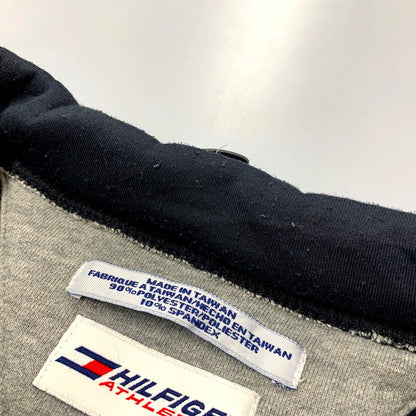 【中古品】【メンズ】  HILFIGER ATHLETICS ヒルフィガー アスレチックス 90-00S BONDING CYCLING SWEATSHIRT ボンディング サイクリング スウェットシャツ 長袖 トップス 146-250217-as-03-izu サイズ：XXL カラー：ブラック 万代Net店