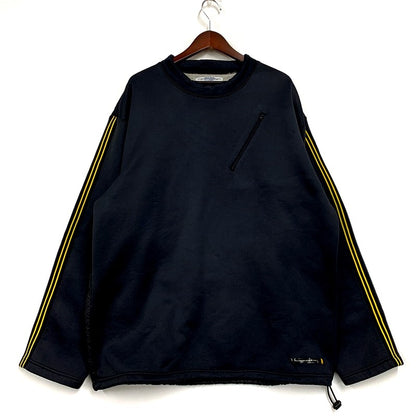 【中古品】【メンズ】  HILFIGER ATHLETICS ヒルフィガー アスレチックス 90-00S BONDING CYCLING SWEATSHIRT ボンディング サイクリング スウェットシャツ 長袖 トップス 146-250217-as-03-izu サイズ：XXL カラー：ブラック 万代Net店