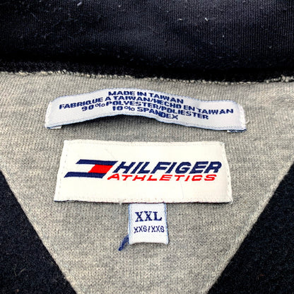 【中古品】【メンズ】  HILFIGER ATHLETICS ヒルフィガー アスレチックス 90-00S BONDING CYCLING SWEATSHIRT ボンディング サイクリング スウェットシャツ 長袖 トップス 146-250217-as-03-izu サイズ：XXL カラー：ブラック 万代Net店