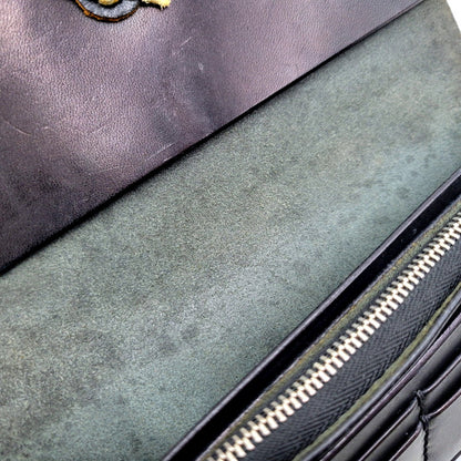 【中古品】【メンズ/レディース】 TADY＆KING タディ&キング コンチョ ビーズ カスタムレザーウォレット ロングウォレット 財布 サイフ 200-250215-ay-04-izu カラー：ブラック 万代Net店