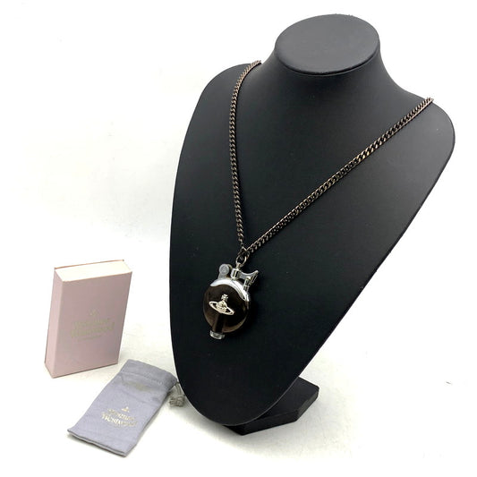 【中古品】【メンズ/レディース】 Vivienne Westwood ヴィヴィアンウエストウッド CHAIN NECKLACE LIGHTER チェーン ネックレス ライター アクセサリー 192-250216-as-04-izu カラー：ブラック系 万代Net店