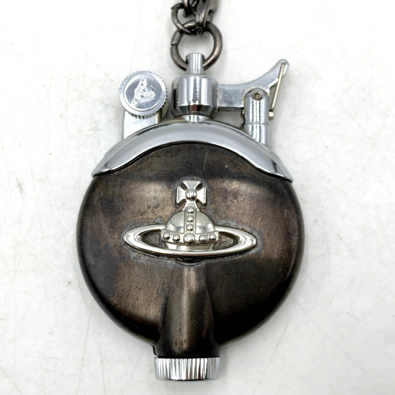 【中古品】【メンズ/レディース】 Vivienne Westwood ヴィヴィアンウエストウッド CHAIN NECKLACE LIGHTER チェーン ネックレス ライター アクセサリー 192-250216-as-04-izu カラー：ブラック系 万代Net店