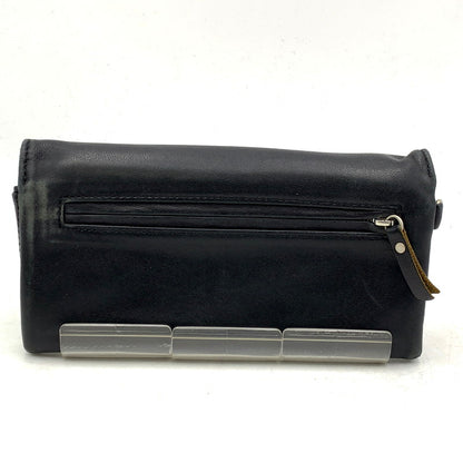 【中古品】【メンズ/レディース】 PORTER ポーター CRUST LEATHER LONG WALLET クラスト レザー ロングウォレット 長財布 201-250216-as-05-izu カラー：ブラック 万代Net店