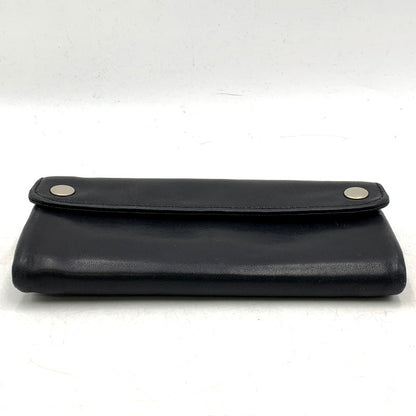 【中古品】【メンズ/レディース】 PORTER ポーター CRUST LEATHER LONG WALLET クラスト レザー ロングウォレット 長財布 201-250216-as-05-izu カラー：ブラック 万代Net店