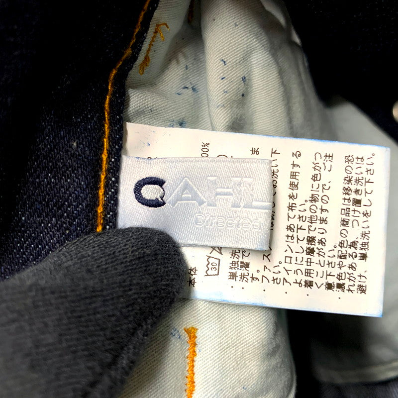 【中古品】【メンズ】  CAHLUMN カウラム SELVEDGE DENIM PANT BAGGY 241-1408 セルビッチ デニムパンツ バギー ボトムス 153-250217-as-05-izu サイズ：S カラー：インディゴ 万代Net店