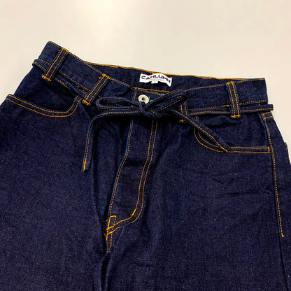 【中古品】【メンズ】  CAHLUMN カウラム SELVEDGE DENIM PANT BAGGY 241-1408 セルビッチ デニムパンツ バギー ボトムス 153-250217-as-05-izu サイズ：S カラー：インディゴ 万代Net店