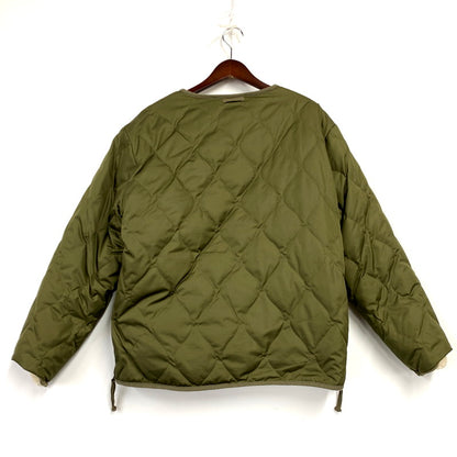 【中古品】【メンズ】  TAION タイオン REVERSIBLE JACKET TAION-R104BML-1 リバーシブル ジャケット アウター 144-250216-as-06-izu サイズ：L カラー：グリーン系/ホワイト系 万代Net店