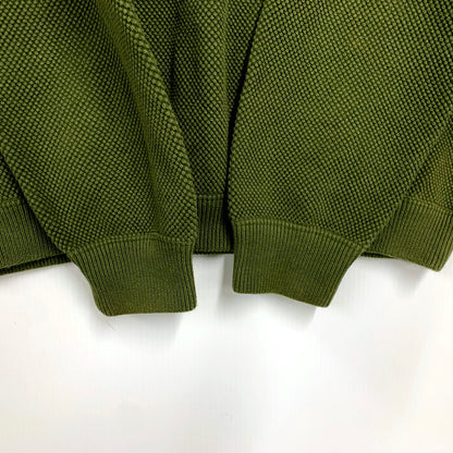 【中古品】【メンズ】 KANOKO MOSS STITCH CREW 2003-027 鹿の子 モスステッチ クルー 長袖 トップス 140-250216-as-29-izu サイズ：2 カラー：グリーン 万代Net店