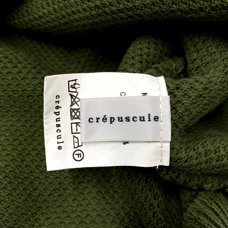 【中古品】【メンズ】 KANOKO MOSS STITCH CREW 2003-027 鹿の子 モスステッチ クルー 長袖 トップス 140-250216-as-29-izu サイズ：2 カラー：グリーン 万代Net店