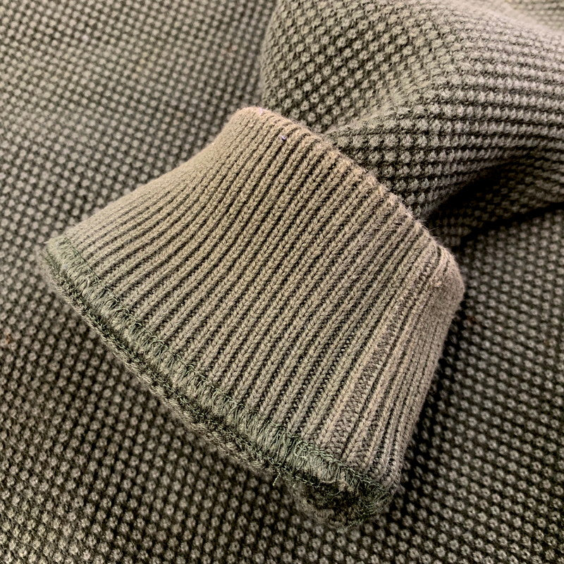 【中古品】【メンズ】 KANOKO MOSS STITCH CREW 2003-027 鹿の子 モスステッチ クルー 長袖 トップス 140-250216-as-29-izu サイズ：2 カラー：グリーン 万代Net店