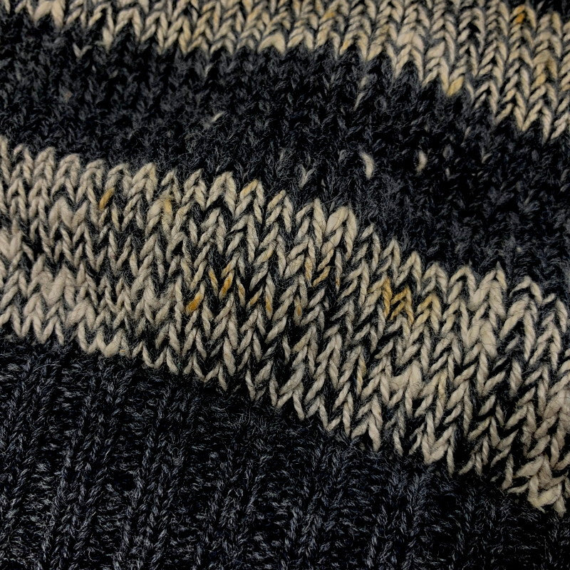 【中古品】【メンズ】 CROSSINGS クロッシングス 90S TURTLE NECK BORDER KNIT タートルネック ボーダーニット USA製 長袖 トップス 146-250216-as-31-izu サイズ：XL カラー：グレー系 万代Net店