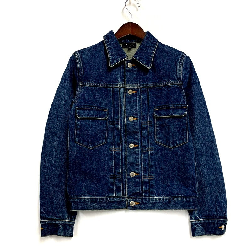 【中古品】【メンズ】 A.P.C. アーペーセー DENIM JACKET 4114423 デニムジャケット アウター 141-250217-as-04-izu サイズ：XS カラー：インディゴ 万代Net店