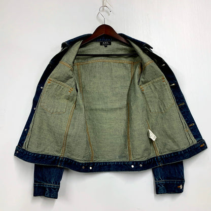 【中古品】【メンズ】 A.P.C. アーペーセー DENIM JACKET 4114423 デニムジャケット アウター 141-250217-as-04-izu サイズ：XS カラー：インディゴ 万代Net店