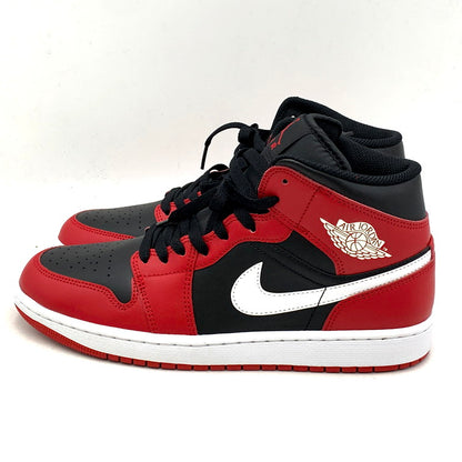 【中古美品】【メンズ】 NIKE ナイキ AIR JORDAN 1 MID DQ8426-061 エア ジョーダン 1 ミッド スニーカー シューズ 靴 160-250217-as-08-izu サイズ：27.5cm カラー：LACK/GYM RED/WHITE 万代Net店