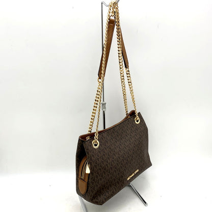 【中古品】【レディース】 Michael Kors マイケルコース 35S9GTTM2B MK SIGNETURE CHAIN SHOULDER BAG MKシグネチャー チェーンショルダーバッグ 鞄 カバン 188-250219-ma-10-izu カラー：ブラウン 万代Net店