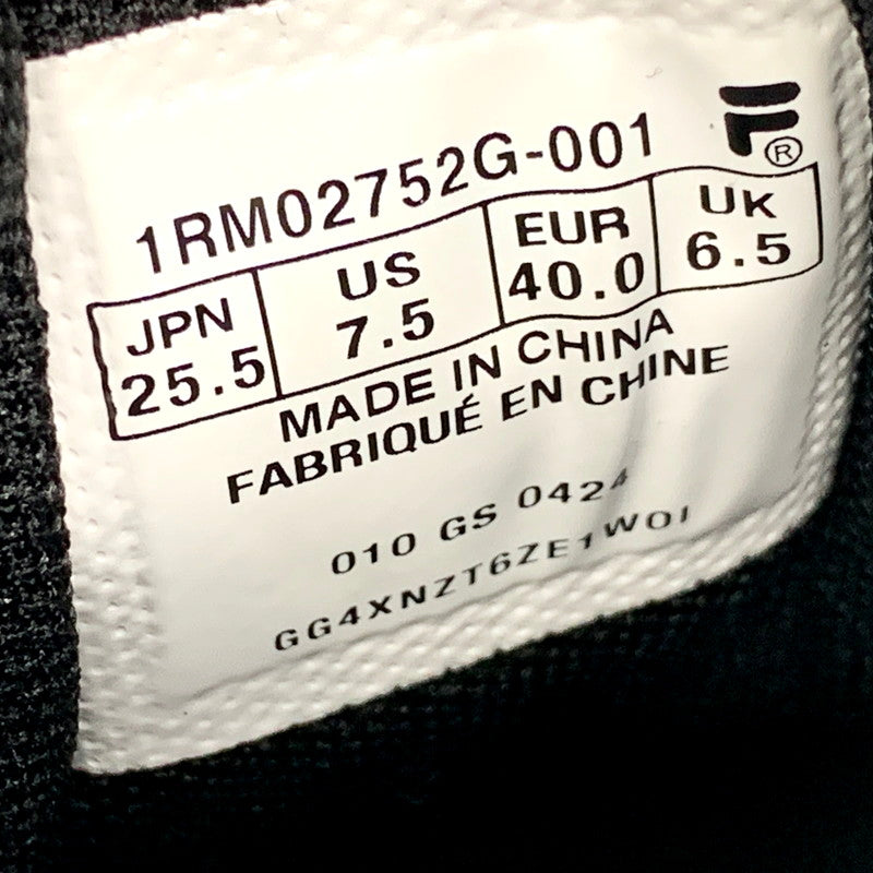 【中古品】【メンズ/レディース】 FILA フィラ 1RM02752G-001 REPLICA 2002 レプリカ 2002 靴 スニーカー シューズ 162-250219-ma-04-izu サイズ：25.5cm カラー：BLACK 万代Net店