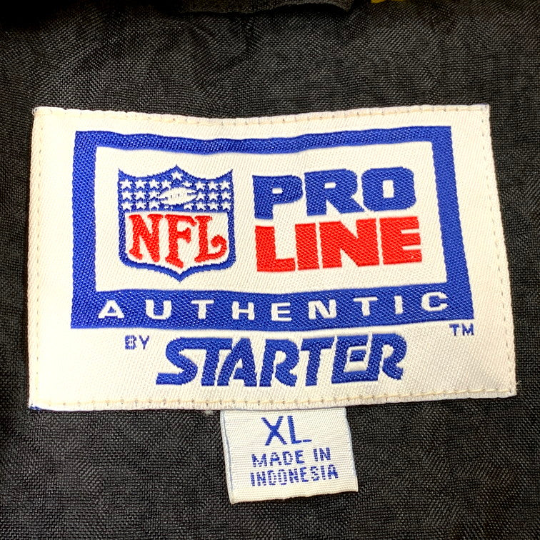 【中古品】【メンズ】  STARTER スターター NFL 90S STEELERS ANORAK JACKET アノラックジャケット アウター 146-250217-as-15-izu サイズ：XL カラー：ブラック 万代Net店