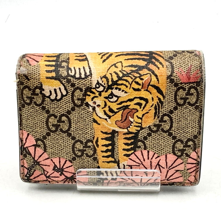 【現状渡し品】【メンズ/レディース】 GUCCI グッチ GGスプリーム ベンガルタイガー 二つ折り財布 ウォレット 181-250217-as-11-izu カラー：マルチカラー 万代Net店