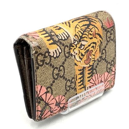 【現状渡し品】【メンズ/レディース】 GUCCI グッチ GGスプリーム ベンガルタイガー 二つ折り財布 ウォレット 181-250217-as-11-izu カラー：マルチカラー 万代Net店