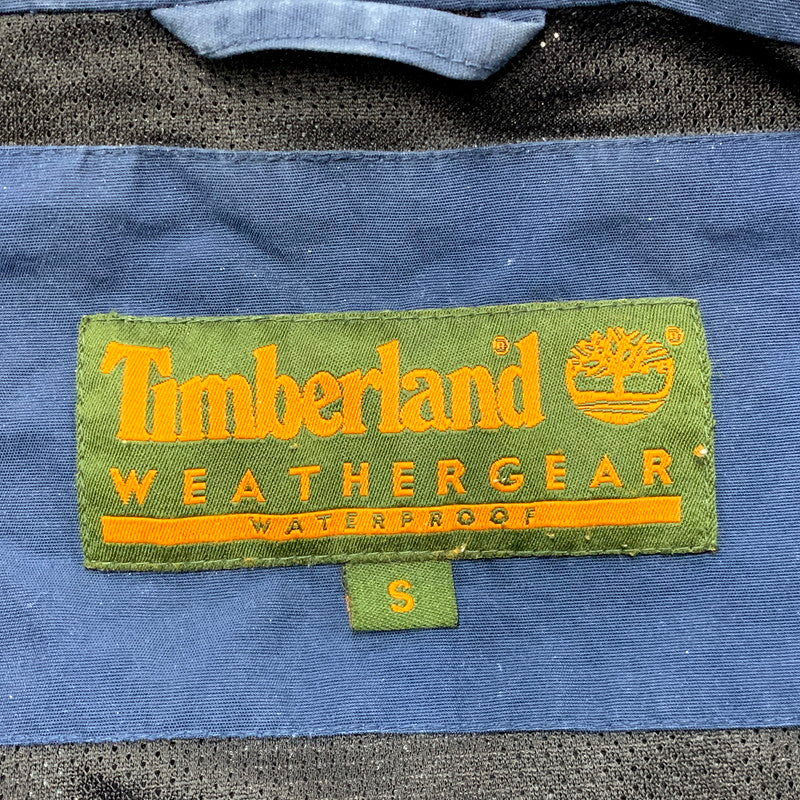 【現状渡し品】【メンズ】 Timberland ティンバーランド WEATHERGEAR ウェザーギア 11250 00S NYLON JACKET 00年代 ナイロンジャケット アウター 長袖 146-250219-ma-15-izu サイズ：S カラー：ネイビー/ブラック 万代Net店