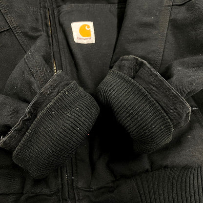 【中古品】【メンズ】 Carhartt カーハート FULL SWING WASHED DUCK FLEECE ACTIVE JACKET 103371 001 フルスイング ウォッシュド ダック フリース アクティブジャケット アウター 146-250217-as-25-izu サイズ：M カラー：ブラック 万代Net店