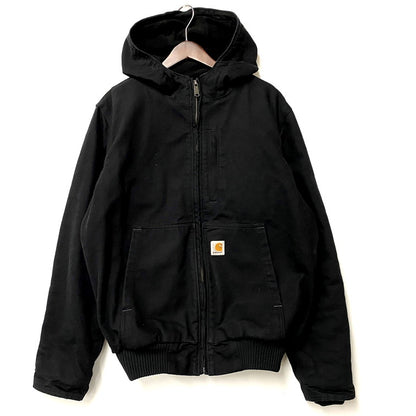 【中古品】【メンズ】 Carhartt カーハート FULL SWING WASHED DUCK FLEECE ACTIVE JACKET 103371 001 フルスイング ウォッシュド ダック フリース アクティブジャケット アウター 146-250217-as-25-izu サイズ：M カラー：ブラック 万代Net店