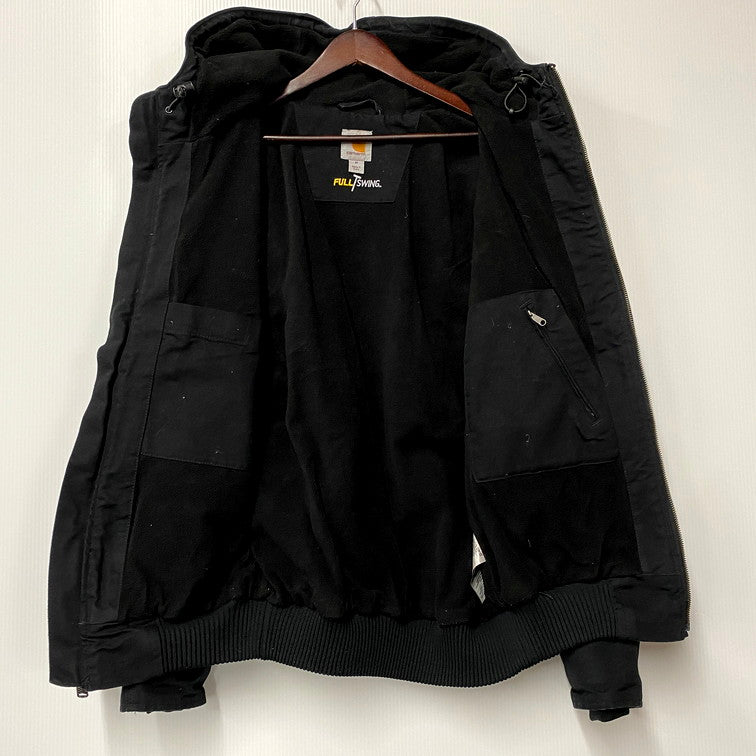 【中古品】【メンズ】 Carhartt カーハート FULL SWING WASHED DUCK FLEECE ACTIVE JACKET 103371 001 フルスイング ウォッシュド ダック フリース アクティブジャケット アウター 146-250217-as-25-izu サイズ：M カラー：ブラック 万代Net店