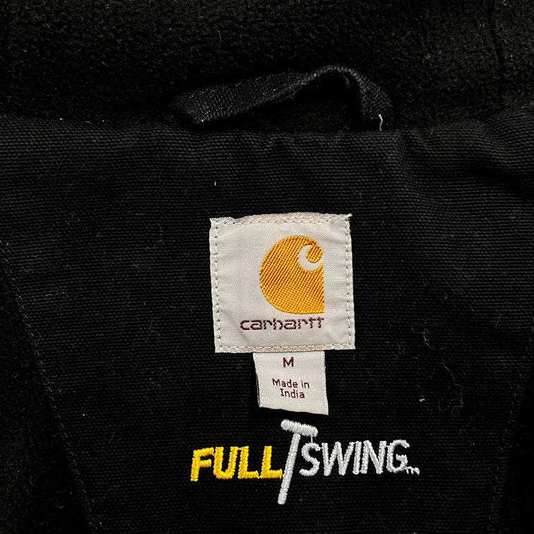 【中古品】【メンズ】 Carhartt カーハート FULL SWING WASHED DUCK FLEECE ACTIVE JACKET 103371 001 フルスイング ウォッシュド ダック フリース アクティブジャケット アウター 146-250217-as-25-izu サイズ：M カラー：ブラック 万代Net店