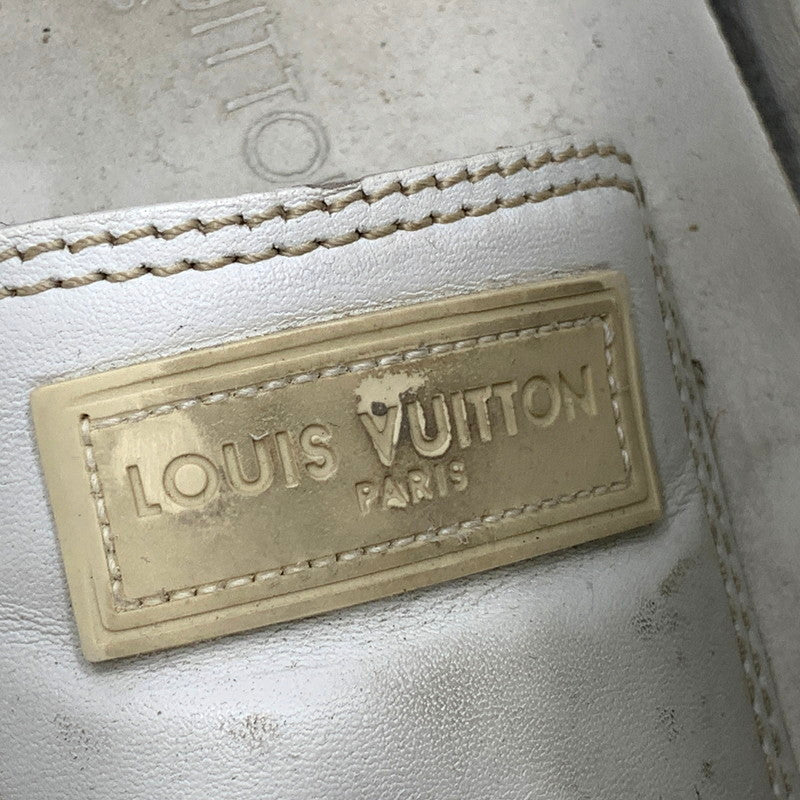 【現状渡し品】【メンズ】 LOUIS VUITTON ルイ・ヴィトン GO0045 ベルクロ オフホワイトレザースニーカー 靴 シューズ 183-250219-ma-05-izu サイズ：8.5 カラー：白 万代Net店