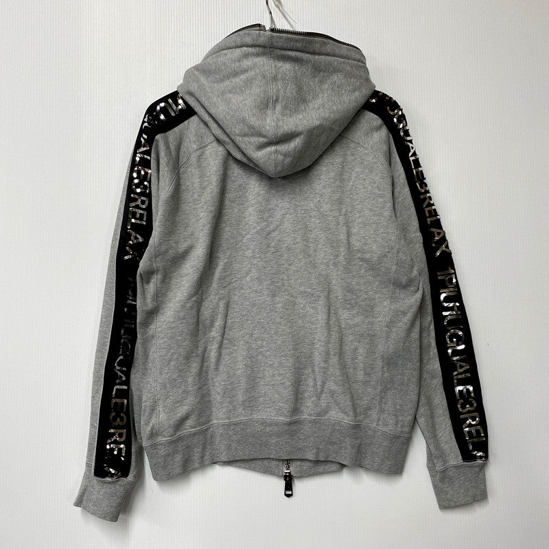 【中古品】【メンズ】 1piu1uguale3 ウノピュウノウグァーレトレ SIDE LINE SWEAT SET UP サイドライン パーカー スウェット セットアップ 140-250218-as-18-izu サイズ：XXL カラー：グレー 万代Net店