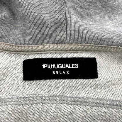 【中古品】【メンズ】 1piu1uguale3 ウノピュウノウグァーレトレ SIDE LINE SWEAT SET UP サイドライン パーカー スウェット セットアップ 140-250218-as-18-izu サイズ：XXL カラー：グレー 万代Net店