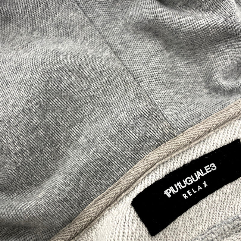 【中古品】【メンズ】 1piu1uguale3 ウノピュウノウグァーレトレ SIDE LINE SWEAT SET UP サイドライン パーカー スウェット セットアップ 140-250218-as-18-izu サイズ：XXL カラー：グレー 万代Net店