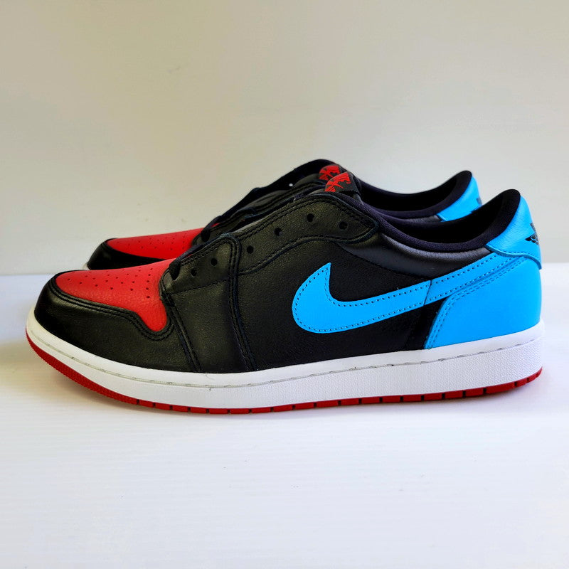 【中古美品】【メンズ】 NIKE ナイキ WMNS AIR JORDAN 1 RETRO LOW OG CZ0775-046 ウィメンズ エア ジョーダン 1 レトロ ロー OG スニーカー シューズ 靴 160-250218-as-28-izu サイズ：29cm カラー：BLACK/DK POWDER BLUE-GYM RED 万代Net店