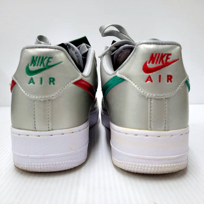 【中古品】【メンズ】 NIKE ナイキ AIR FORCE 1 '07 LV8 DM6177-095 エア フォース 1 '07 LV8 スニーカー シューズ 靴 160-250219-as-23-izu サイズ：28cm カラー：METALLIC SILVER/GREEN NOISE 万代Net店