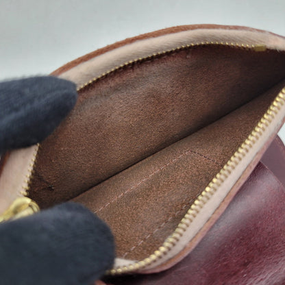 【中古品】【メンズ/レディース】 革蛸謹製 MIDDLE LEATHER WALLET ミドル レザー ウォレット 紅月 財布 200-250219-as-35-izu カラー：レッドブラウン系 万代Net店