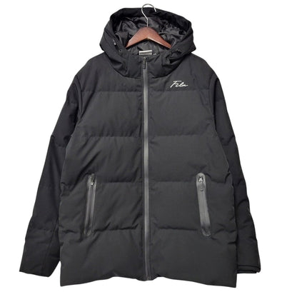 【中古品】【メンズ】 FILA フィラ HOODED DOWN JACKET FH7942 フーデッド ダウンジャケット アウター 148-250219-as-41-izu サイズ：LL カラー：ブラック 万代Net店