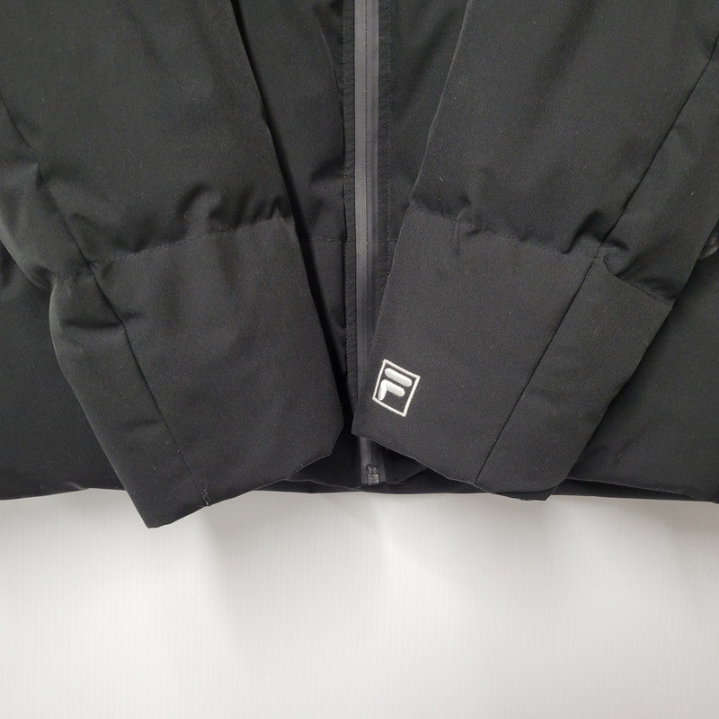 【中古品】【メンズ】 FILA フィラ HOODED DOWN JACKET FH7942 フーデッド ダウンジャケット アウター 148-250219-as-41-izu サイズ：LL カラー：ブラック 万代Net店