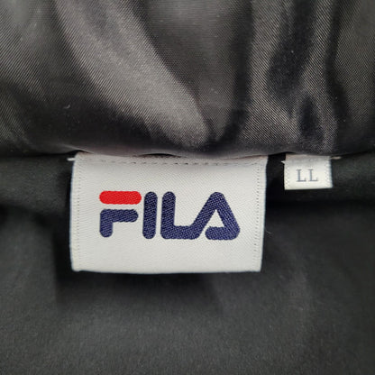 【中古品】【メンズ】 FILA フィラ HOODED DOWN JACKET FH7942 フーデッド ダウンジャケット アウター 148-250219-as-41-izu サイズ：LL カラー：ブラック 万代Net店