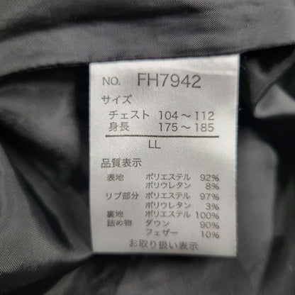 【中古品】【メンズ】 FILA フィラ HOODED DOWN JACKET FH7942 フーデッド ダウンジャケット アウター 148-250219-as-41-izu サイズ：LL カラー：ブラック 万代Net店