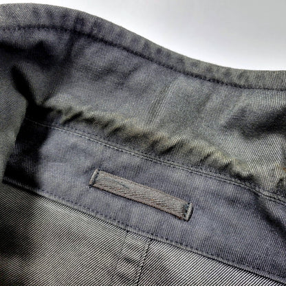 【中古品】【メンズ】 COMME des GARCONS HOMME コムデギャルソンオム 00S SOUTIEN COLLAR COAT HC-C006 AD2001 ステンカラーコート アウター 140-250219-as-05-izu サイズ：M カラー：グレー系 万代Net店