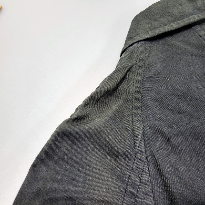 【中古品】【メンズ】 COMME des GARCONS HOMME コムデギャルソンオム 00S SOUTIEN COLLAR COAT HC-C006 AD2001 ステンカラーコート アウター 140-250219-as-05-izu サイズ：M カラー：グレー系 万代Net店