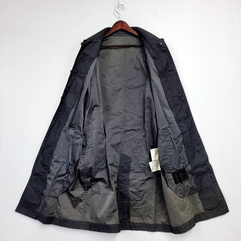 【中古品】【メンズ】 COMME des GARCONS HOMME コムデギャルソンオム 00S SOUTIEN COLLAR COAT HC-C006 AD2001 ステンカラーコート アウター 140-250219-as-05-izu サイズ：M カラー：グレー系 万代Net店
