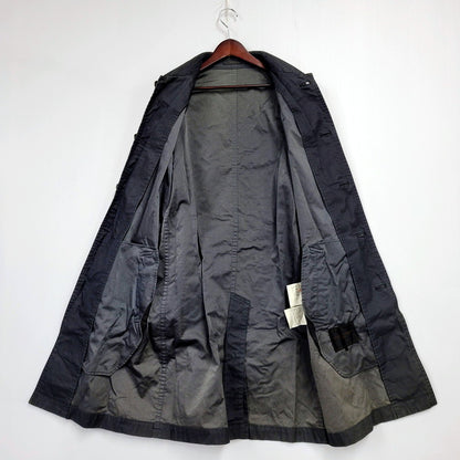 【中古品】【メンズ】 COMME des GARCONS HOMME コムデギャルソンオム 00S SOUTIEN COLLAR COAT HC-C006 AD2001 ステンカラーコート アウター 140-250219-as-05-izu サイズ：M カラー：グレー系 万代Net店