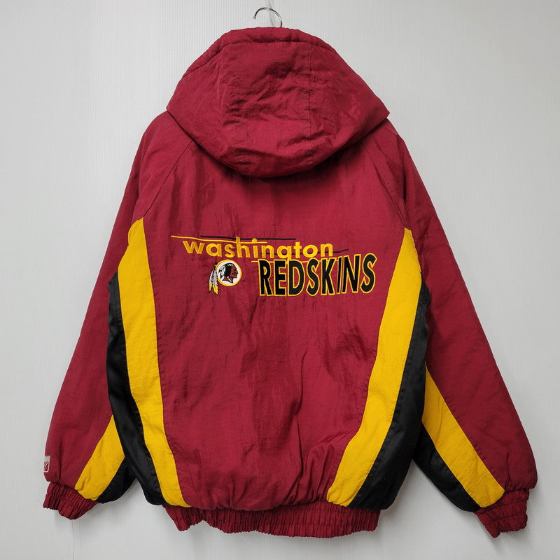 【中古品】【メンズ】  LOGO7 ロゴセブン REDSKINS HOODED DOWN JACKET レッドスキンズ フーデッド ダウンジャケット アウター 146-250219-as-42-izu サイズ：M カラー：レッド 万代Net店