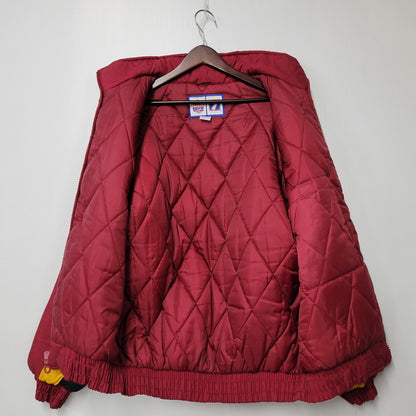 【中古品】【メンズ】  LOGO7 ロゴセブン REDSKINS HOODED DOWN JACKET レッドスキンズ フーデッド ダウンジャケット アウター 146-250219-as-42-izu サイズ：M カラー：レッド 万代Net店