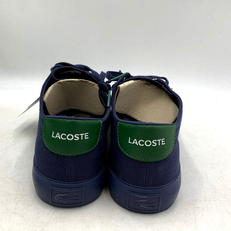 【中古美品】【メンズ】 LACOSTE ラコステ GRIPSHOT 46CMA0001 グリップショット スニーカー シューズ 靴 162-250219-as-13-izu サイズ：UK10.5/28.5cm カラー：NVY/DK GRN 万代Net店