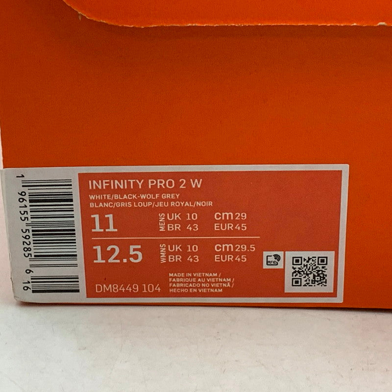 【中古美品】【メンズ】 NIKE ナイキ INFINITY PRO 2 W DM8449-104 インフィニティ プロ 2 W スニーカー ゴルフシューズ 靴 160-250219-as-11-izu サイズ：29cm カラー：WHITE/BLACK-WOLF GREY 万代Net店