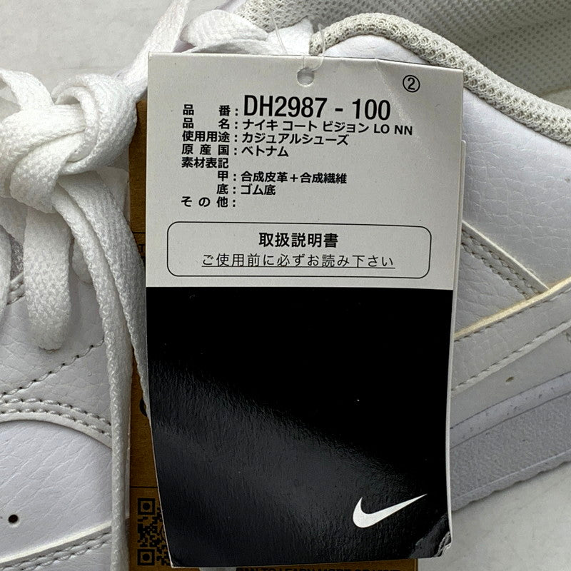 【中古美品】【メンズ】 NIKE ナイキ COURT VISION LO NN DH2987-100 コート ビジョン LO NN スニーカー シューズ 靴 160-250219-as-08-izu サイズ：29cm カラー：WHITE/WHITE-WHITE 万代Net店