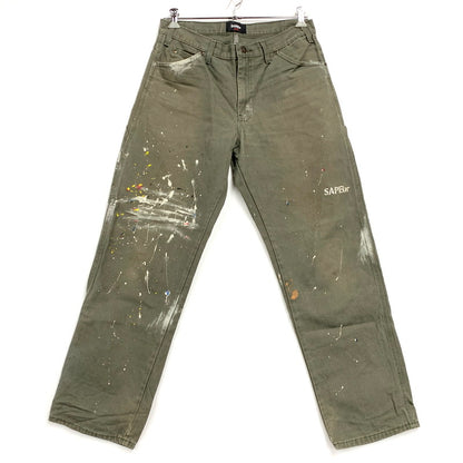 【中古品】【メンズ】  SAPEUR サプール × DICKIES ディッキーズ DUCK PAINTER PANTS 1939RMS ダックペインターパンツ メキシコ製 ズボン ボトムス 153-250221-ay-18-izu サイズ：34×32 カラー：カーキ 万代Net店